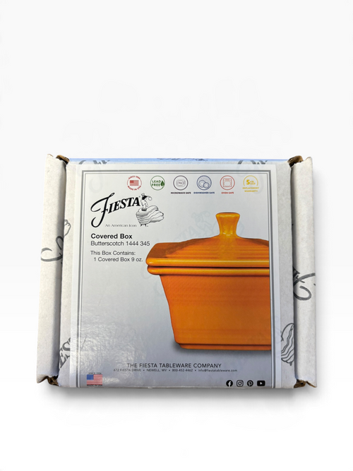 Fiesta Butterscotch Covered Gift Box NWT