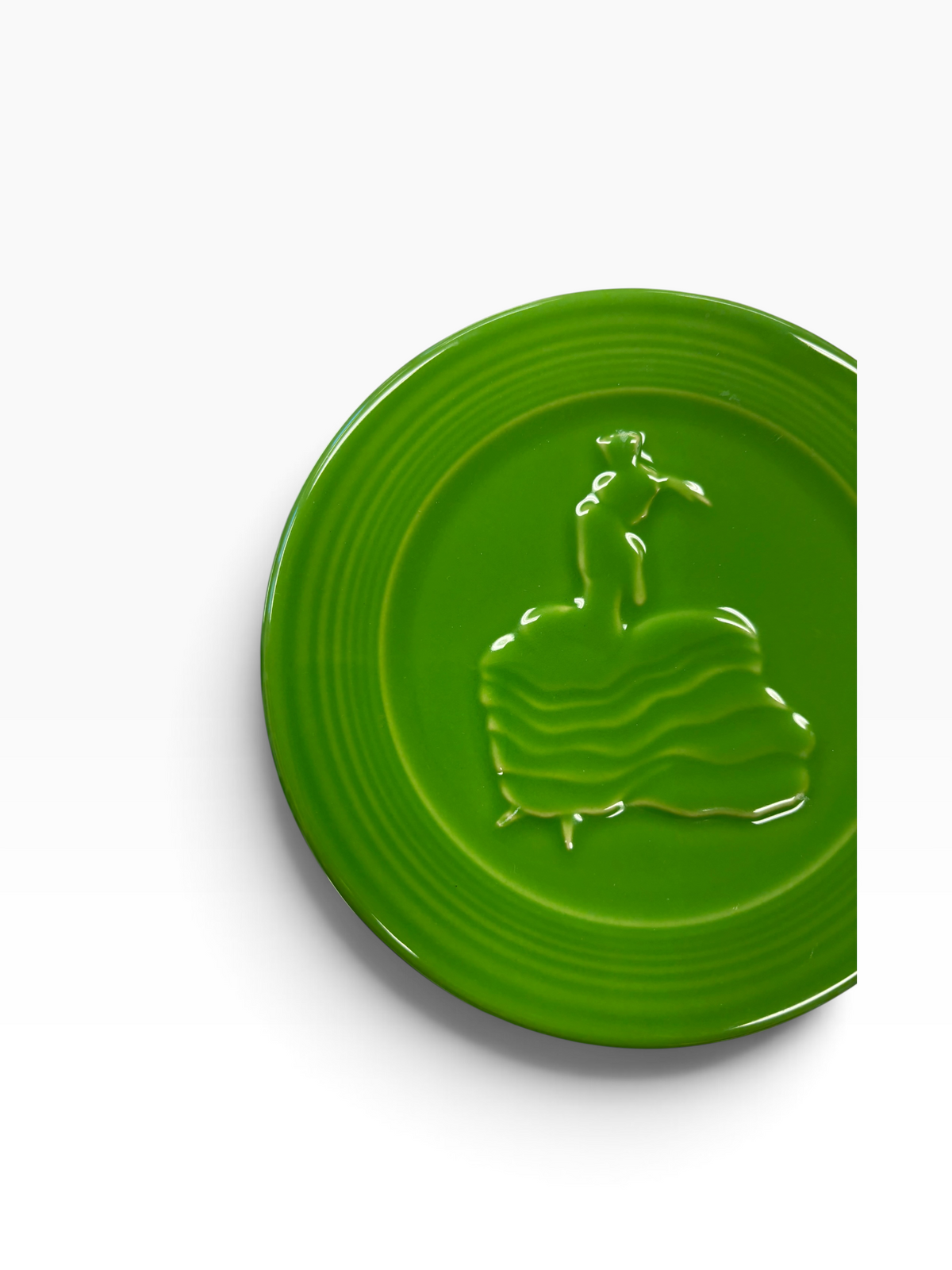 Fiesta Shamrock Dancing Lady Trivet 6" Retired Hot Plate