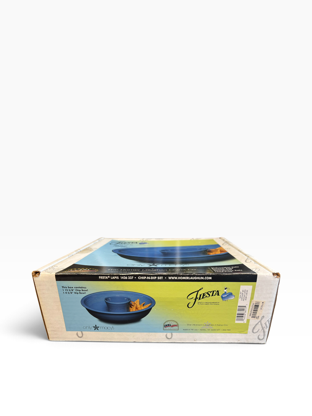 Fiesta Lapis Chip and Dip Set NIB 12 7/8"