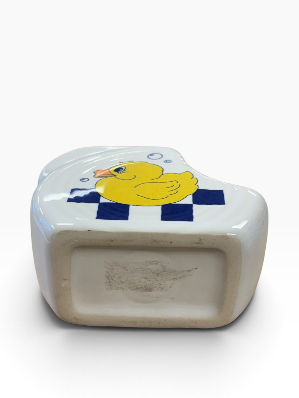 Fiesta Just Ducky on White Mini Disc Rubber Ducky