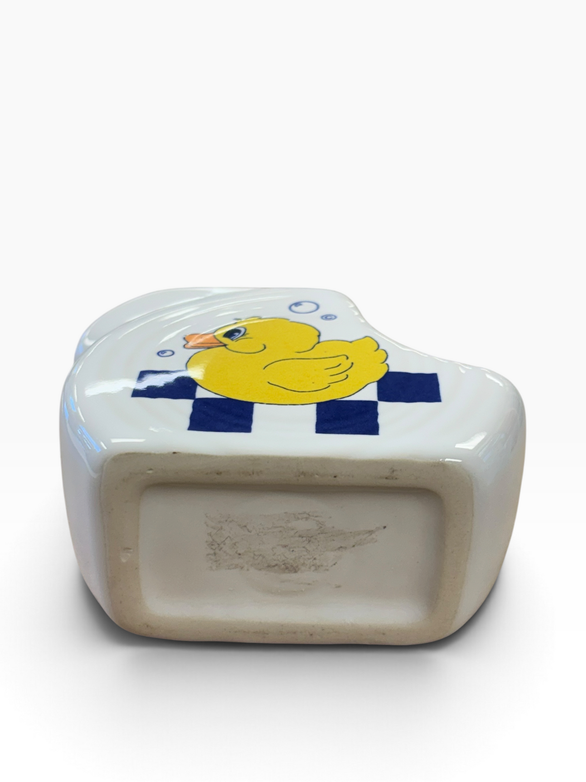 Fiesta Just Ducky on White Mini Disc Rubber Ducky