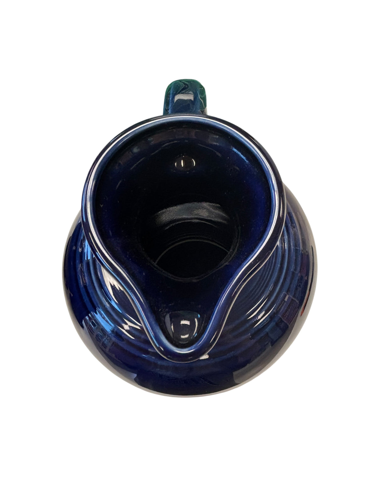 This is a Fiesta Fiestware small 60 Ounce Carafe in cobalt. Lead-free Post 1986 Retired color retired shape
