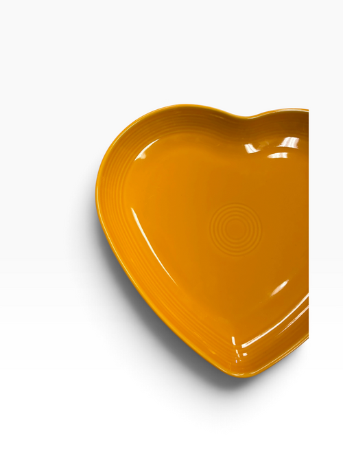 Fiesta Butterscotch Heart Plate Heart Shaped Plate 9"