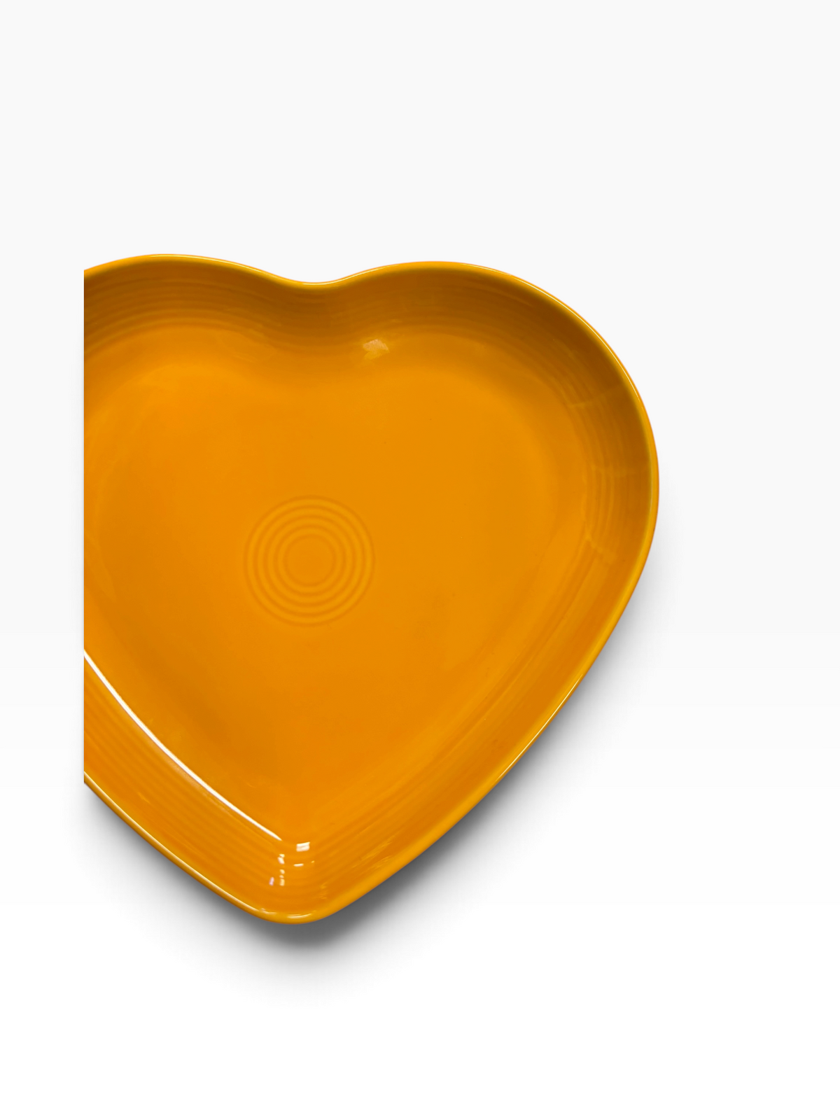 Fiesta Butterscotch Heart Plate Heart Shaped Plate 9"