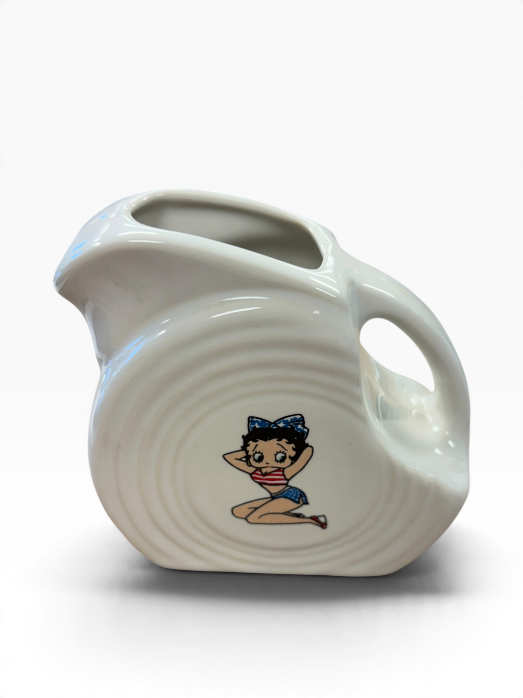Fiesta Betty Boop White Patriotic Mini Disc HTF