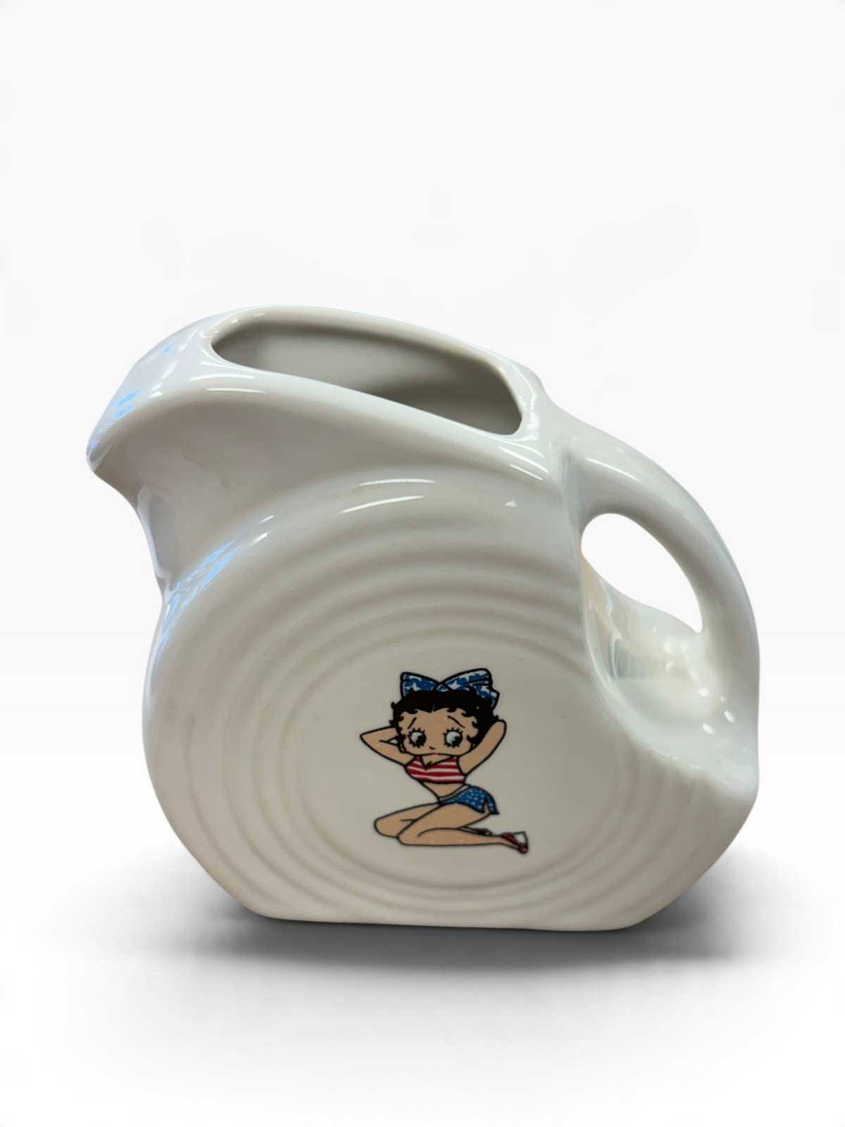 Fiesta Betty Boop White Patriotic Mini Disc HTF