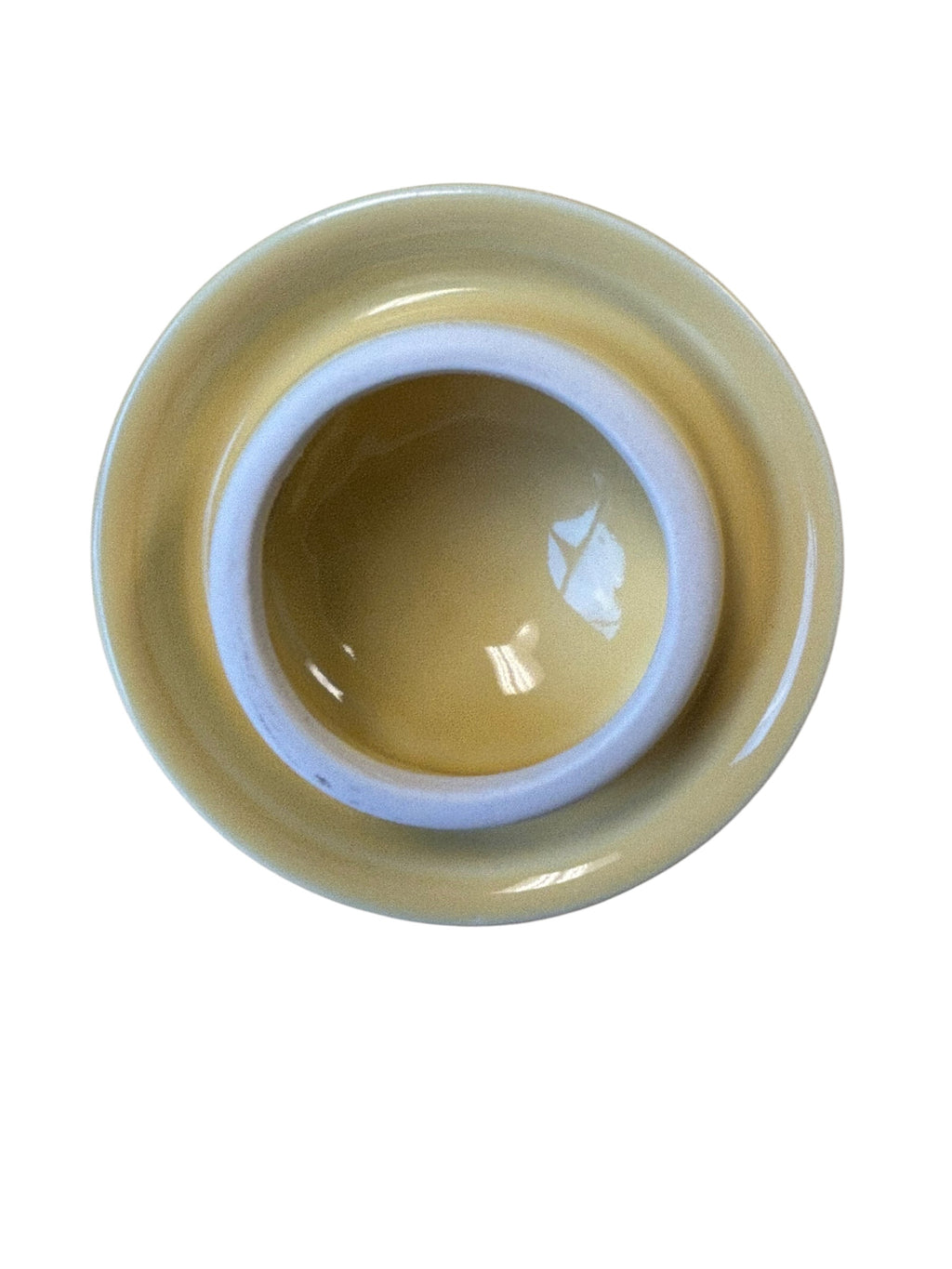 Fiesta Pale Yellow 2 Cup Teapot Bottom of Lid