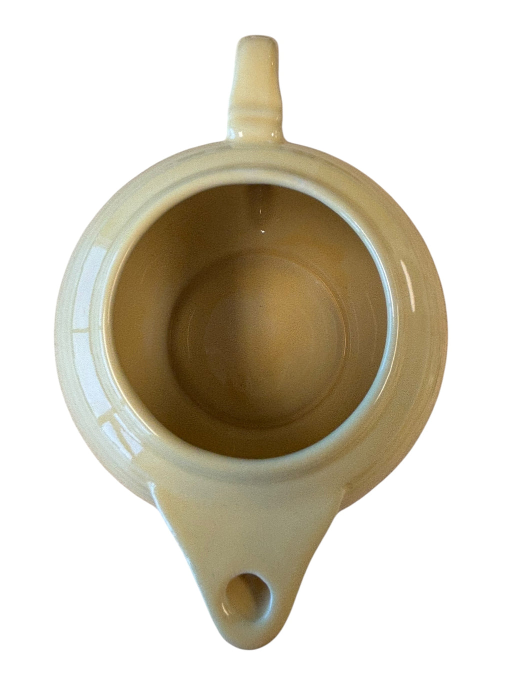 Fiesta Pale Yellow 2 Cup Teapot Interior