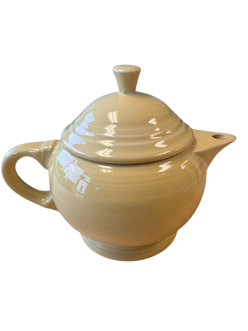 Fiesta Pale Yellow 2 Cup Teapot Side 2