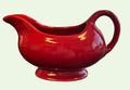 This is a Fiesta Fiestaware Sauce Gravy Boat in Scarlet. lead-free, Post 1986
