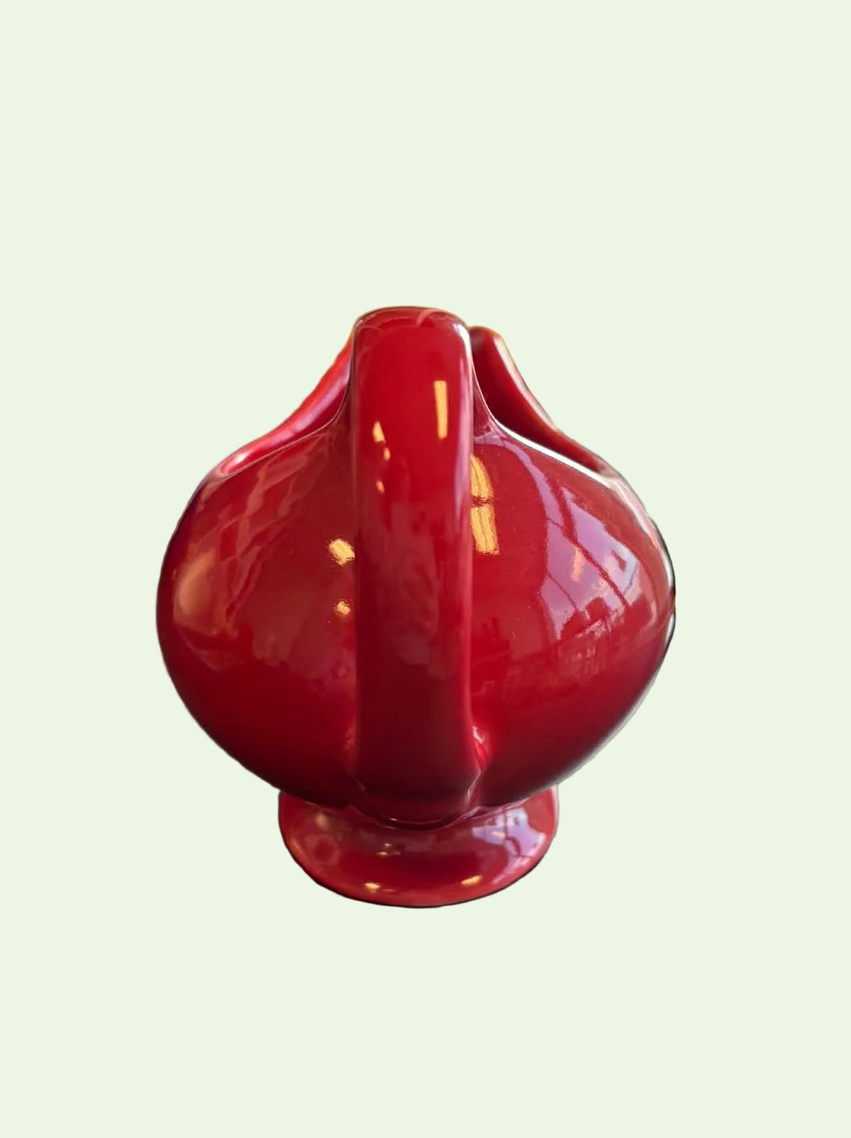 This is a Fiesta Fiestaware Sauce Gravy Boat in Scarlet. lead-free, Post 1986
