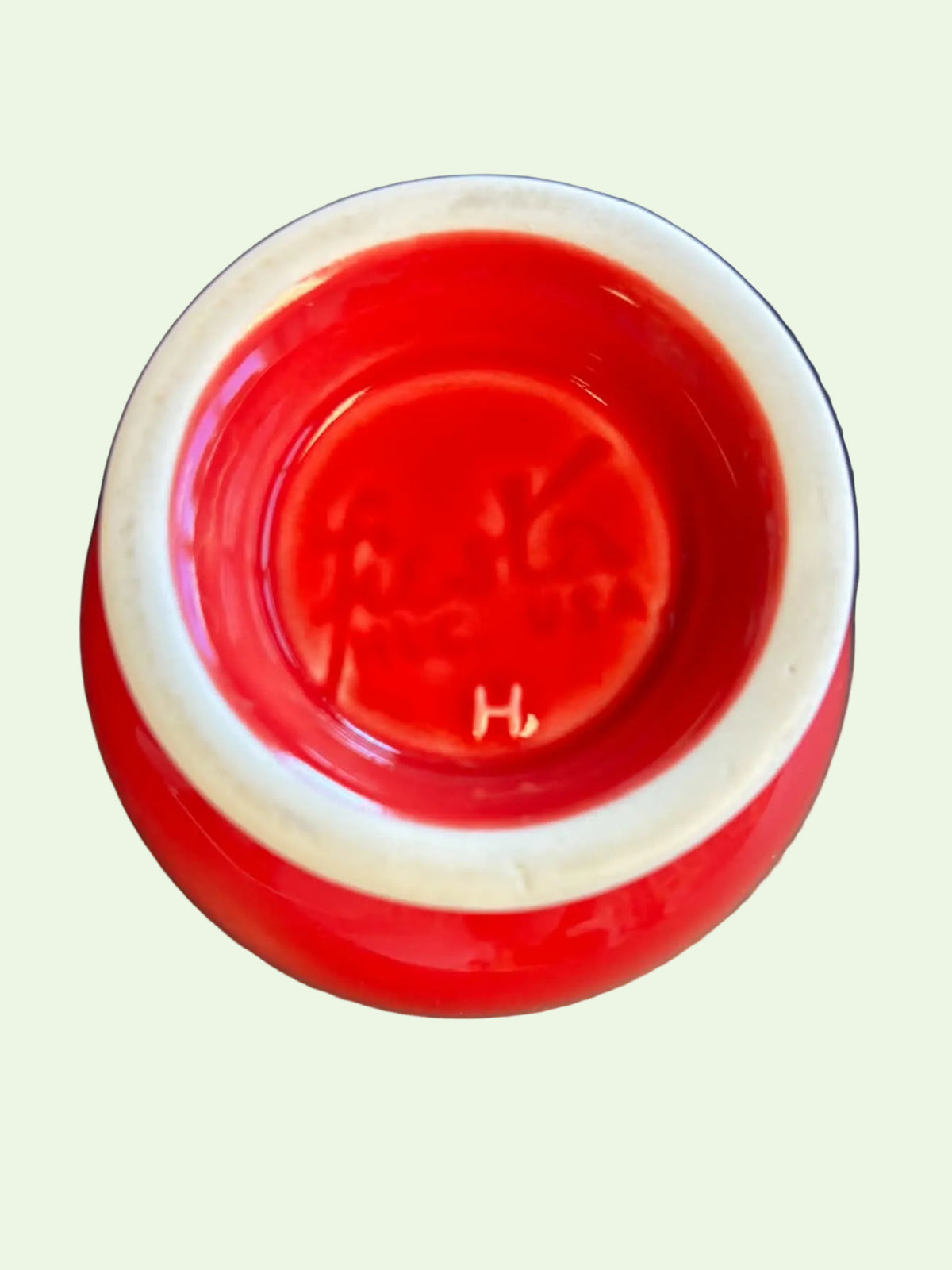This is a Fiesta Fiestaware individual sugar bowl with lid in Scarlet. lead-free, Post 1986, Retired Shape

