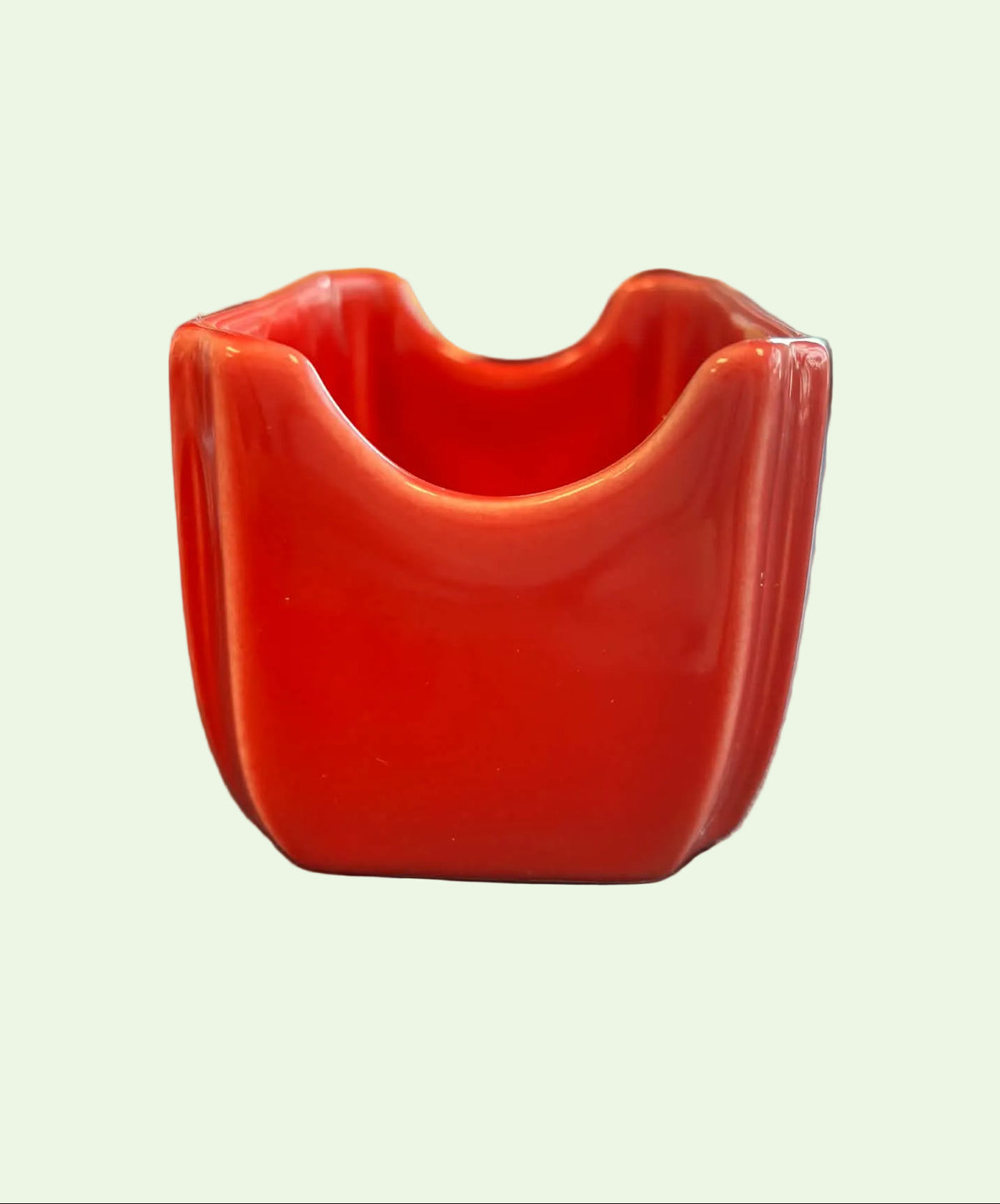 This is a Fiesta Fiestaware Sugar Packet Holder Caddy in Scarlet. lead-free, Post 1986, Retired Shape
