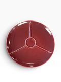 Homer Laughlin Rhythm Maroon Burgundy Snack Plate
