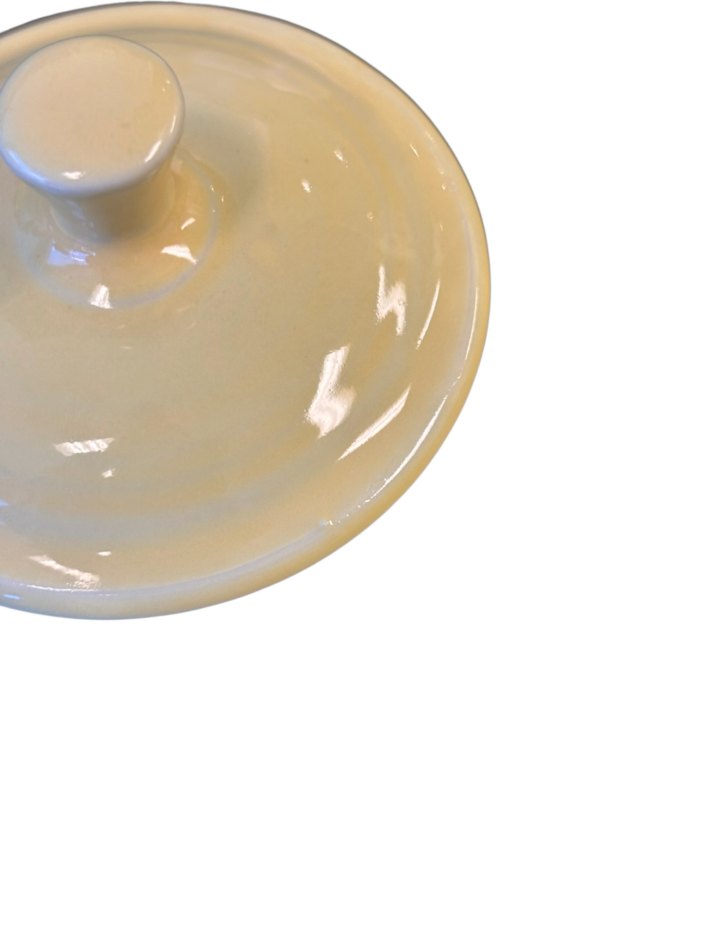 This is a Fiesta Fiestaware Individual Sugar Bowl With Lid in Yellow. lead-free, Post 1986, Retired Color Retired Shape
