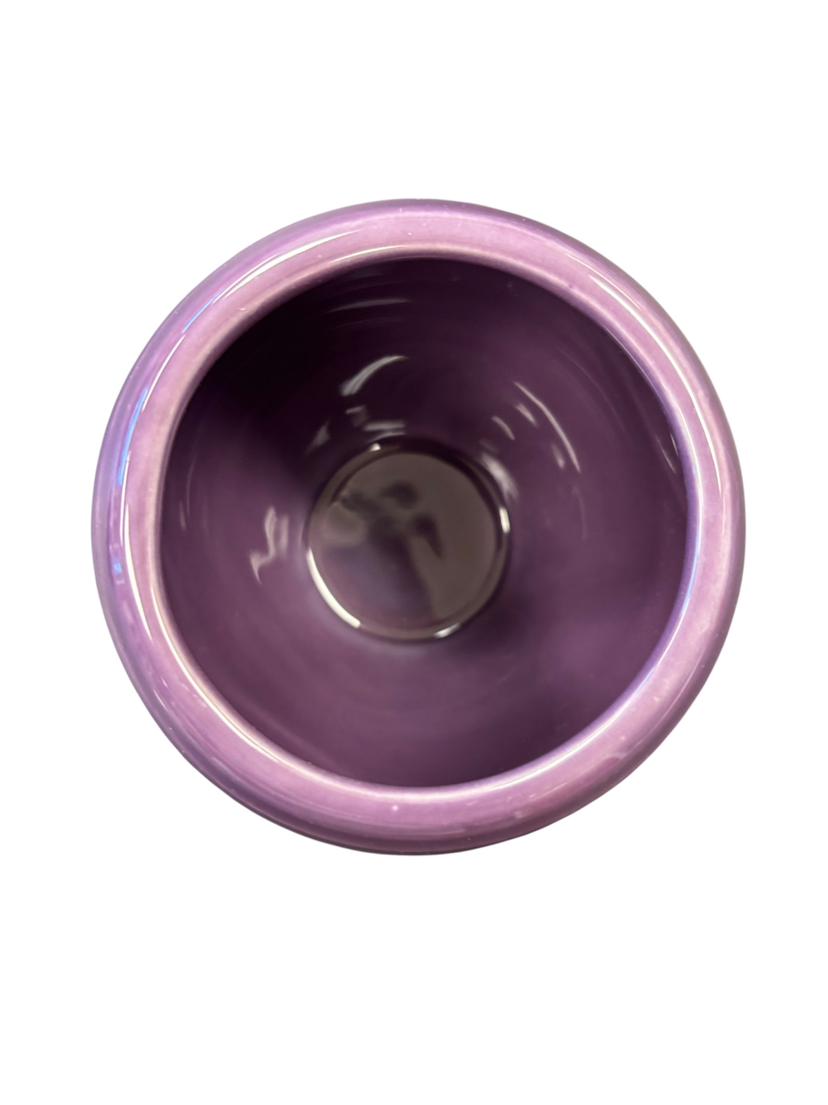 This is a Fiesta Fiestaware Individual Sugar Bowl With Lid in Mulberry. lead-free, Post 1986, Retired Color Retired Shape
