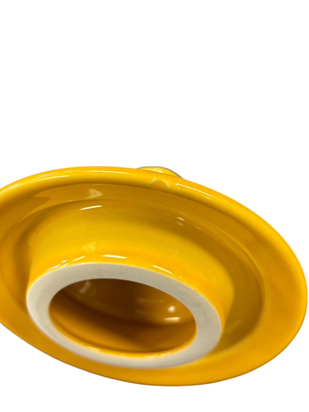 This is a Fiesta Fiestaware Five-cup 5-cup Ring Handled Tea Pot with Lid in Marigold. lead-free, Post 1986, Retired Color Retired Shape
