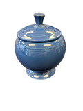 This is a Fiesta Fiestaware Individual Sugar Bowl With Lid in lapis. lead-free, Post 1986, Retired Shape
