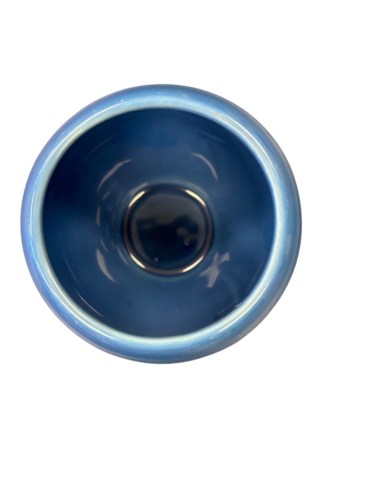 This is a Fiesta Fiestaware Individual Sugar Bowl With Lid in lapis. lead-free, Post 1986, Retired Shape
