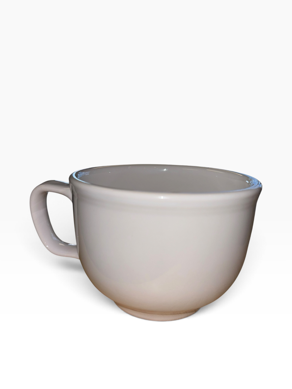 This is a Fiesta fiestaware Jumbo Mug featuring the Hallowwen Bats decal on white. Lead free, Post 1986, Halloween, Retired Color, Retired Decal.
