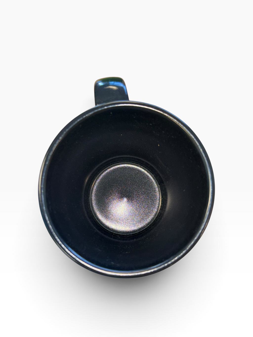 This is Fiesta fiestware Tapered Mug featuring the Gothic Victorian decal on black/foundry. Lead free, post 1986,  retired decal, Halloween
