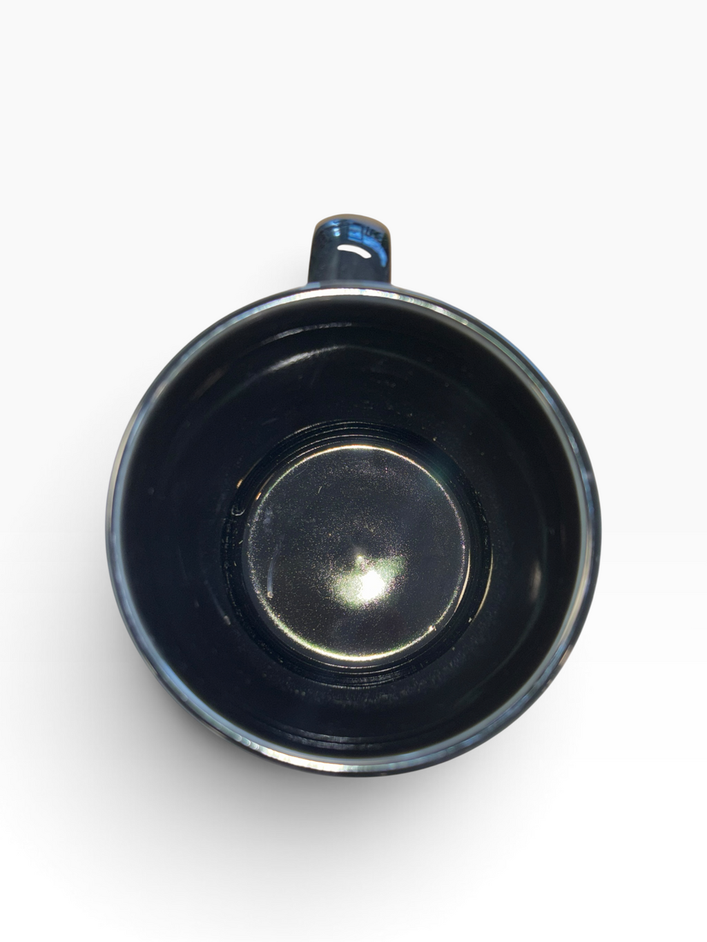 This is a Fiesta fiestware Java Mug featuring the Moon Lit Witch decal on black. Lead free Post 1986 Retired Color Retired Decal, Halloween
