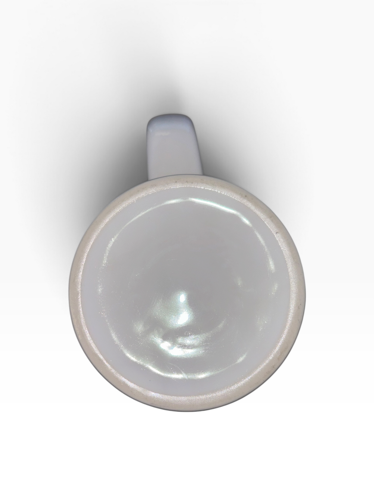 This is a Fiesta fiestaware Tapered Mug featuring the Belk Exclusive Pumpkin Trio decal on white. Lead free, post 1986,  retired decal, Halloween, Fall, Pumpkin, Thanksgiving

