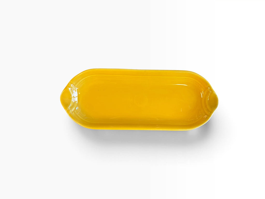 Fiesta Marigold Relish Utility Tray Corn on the Cob Corn Relish Tray