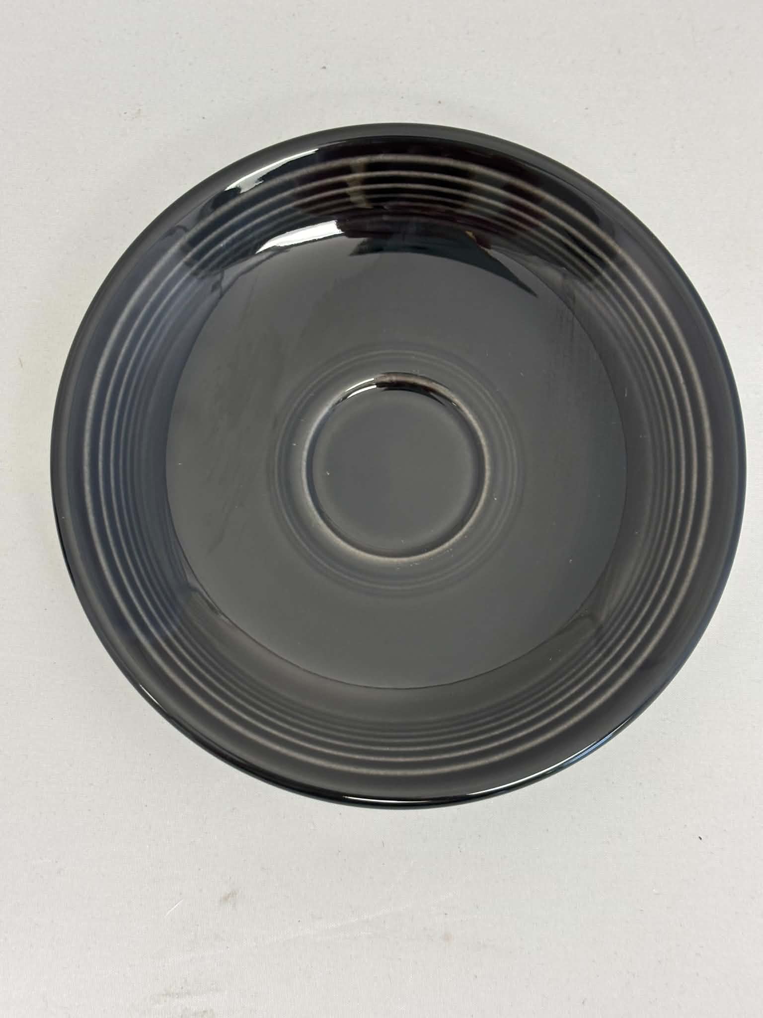 Fiesta Black Stick Handle Demitasse AD Cup & Saucer