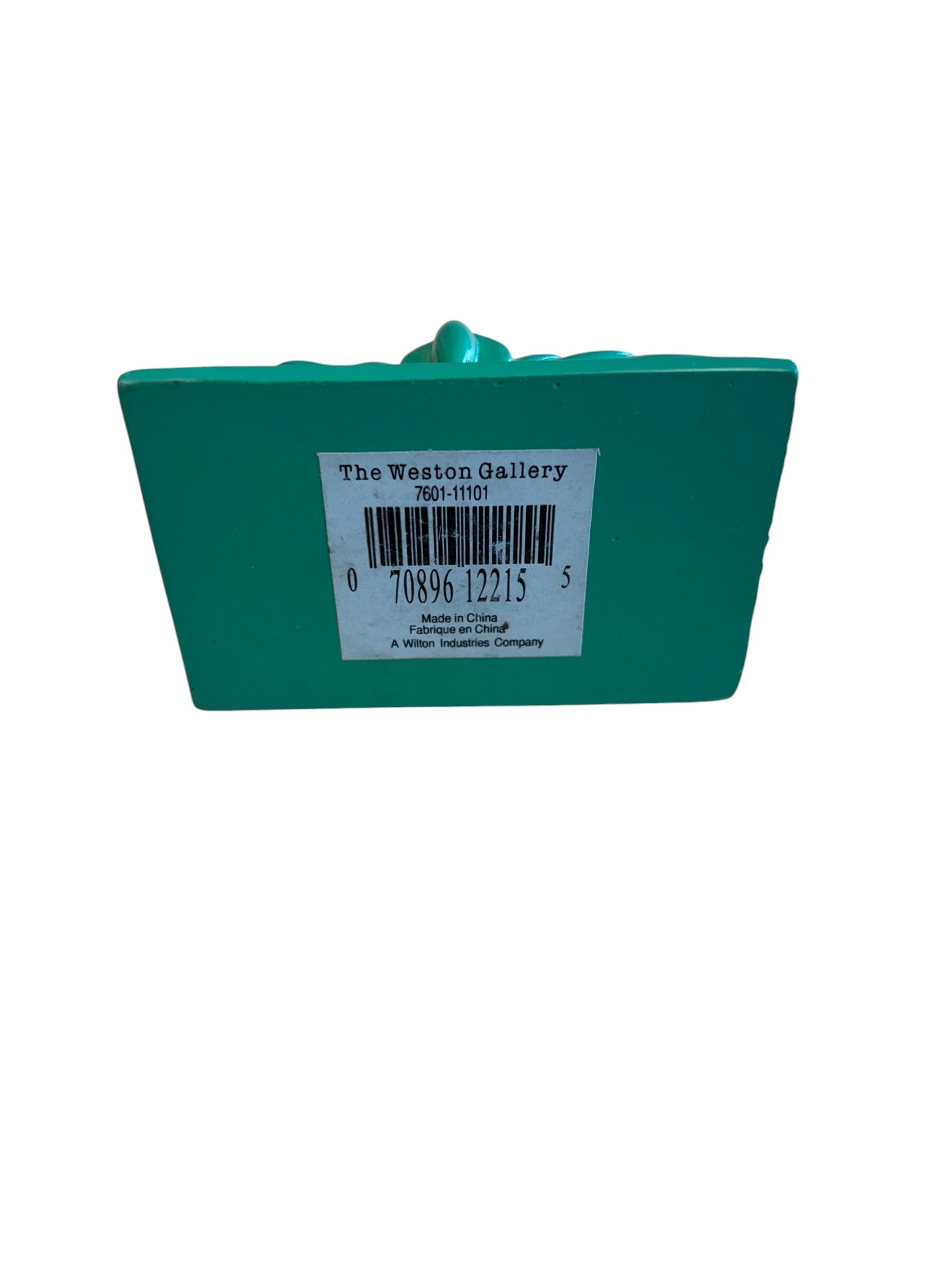 One Piece At A Time yellow Weston Gallery picture frame base with product label and barcode on white background