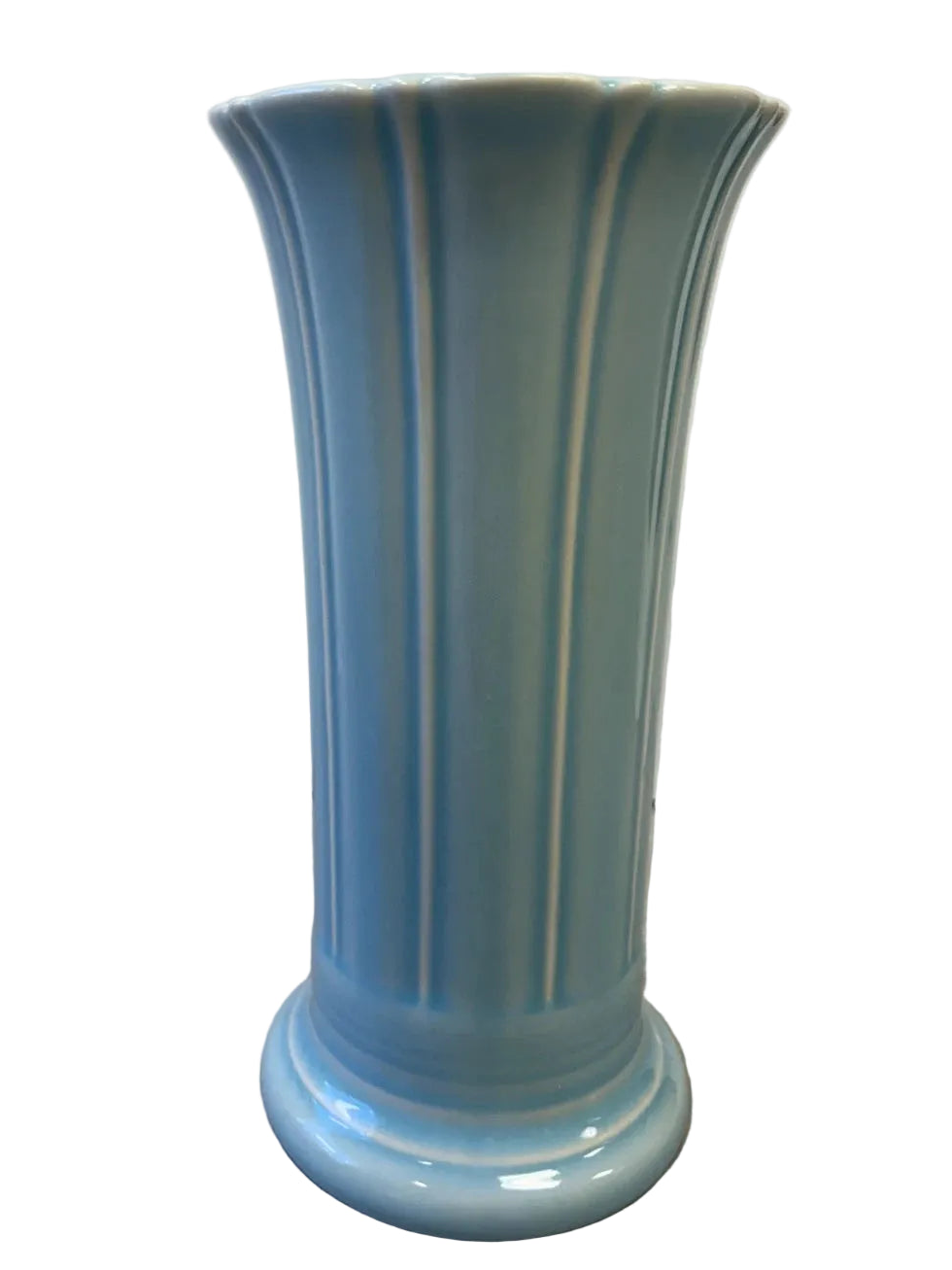 Fiesta 8" sky flared Vase. Small Flared Vase in Sky Blue.